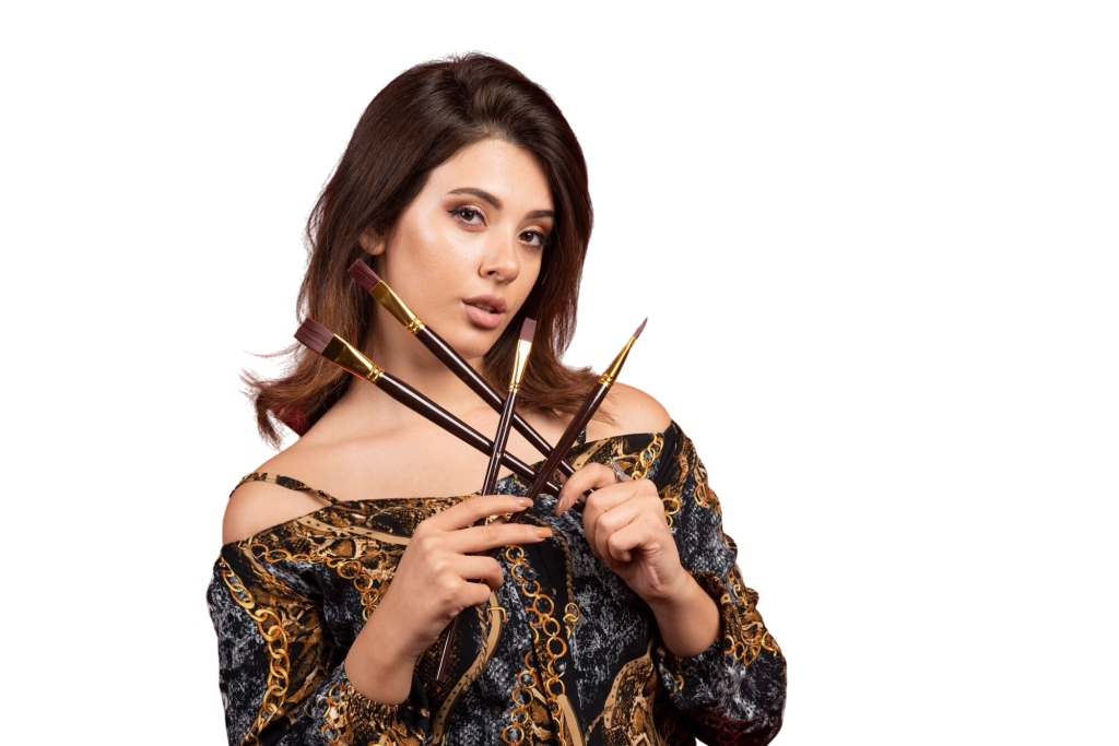 artist-girl-posing-with-her-set-new-brand-brushes-positive-manner